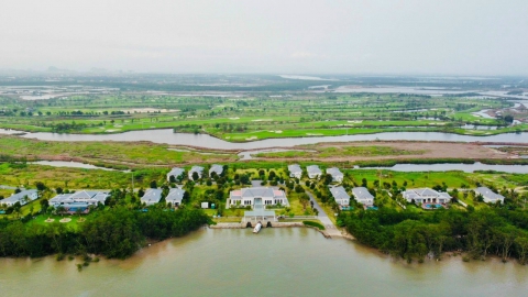 Dự án Vinwonders Vũ Yên đang được triển khai rầm rộ khi đã hoàn thành xong san lấp