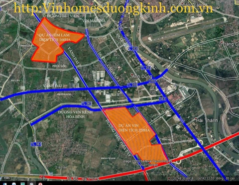 Vị trí Dự án Vinhomes Dương Kinh Kiến thụy Hải phòng