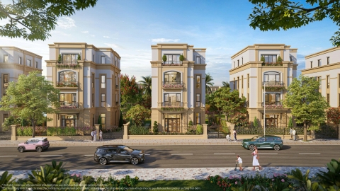 The Golden Regal - dòng biệt thự đơn lập đầu hồi có sân vườn Vinhomes Golden City 