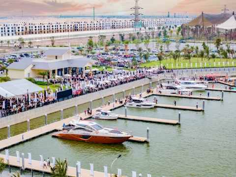 Khai trương bến du thuyền lớn nhất Miền bắc tại Vinhomes Royal islan, đảo Vũ yên